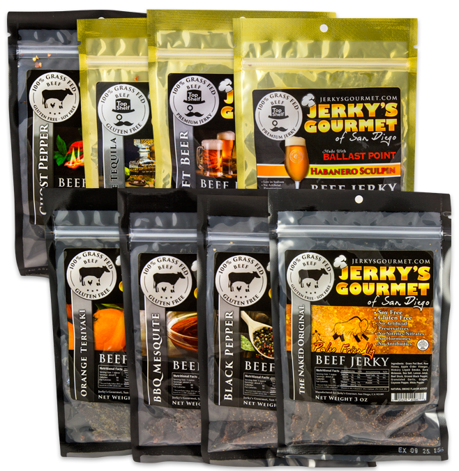Jerky's Gourmet Grass Fed Beef Jerky with Tons of Flavor